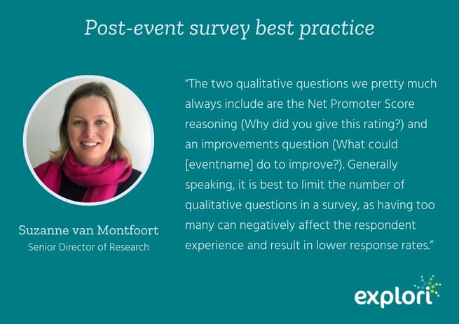 Suzanne quote on survey best practice
